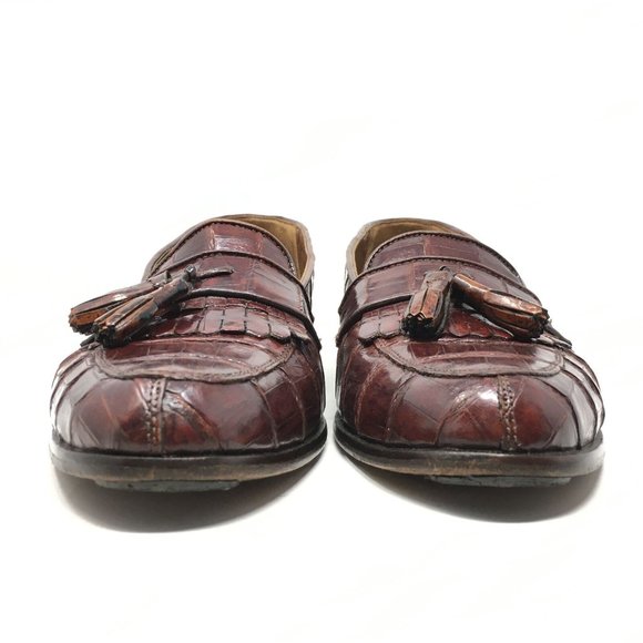 Belvedere Loafers Shoes Size 10 Brown Crocodile main image 10